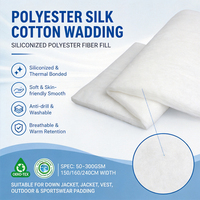 Rembourrage en polyester effet soie pour hamac, sous-couche de camping, léger, chaud, anti-agglomération