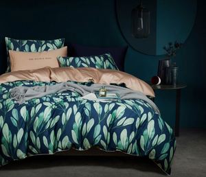 New <strong>Design</strong> Floral <strong>Printed</strong> 100% Cotton <strong>Bedsheet</strong> Duvet Cover <strong>Set</strong> 300TC for Home Use Bedroom Decor 3pcs with Stitching Technics - Product Image 3