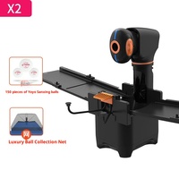 Youyou X2PRO Entraîneur de tennis de table intelligent contrôlé par application, programmation libre à domicile, machine à lancer des balles haute capacité