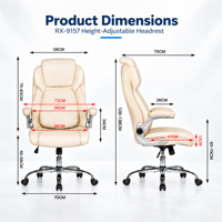 Chaise de bureau à dossier haut avec appui-tête réglable en hauteur, coussin matelassé en losanges, base à cinq branches électroplaquée pour bureau