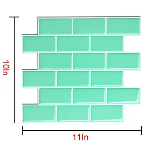 Hot ideas wall paper 3d Vinyl Mosaic wall tiles Decorative stickers Brick Wall Sticker for indoor decoration