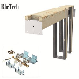 Rhetech ชุดฮาร์ดแวร์ประตูแบบพกพาซีรีส์100Pd ประตูขนาด72นิ้ว, อุปกรณ์ประตูกระเป๋าแบบพกพาที่สามารถซ่อนและเข้าถึงได้ - Product Image 2