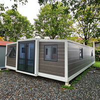 Maison mobile compacte 3 chambres, maisons préfabriquées pliantes 30ft 40ft, maison conteneur extensible de luxe, habitation résidentielle