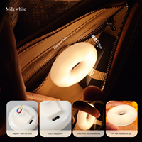 Mini lampe LED pour sac à main, armoire, lecture, type C rechargeable, contrôle tactile, luminosité réglable, lumière de sac, 360 degrés, magnétique