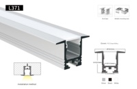 Profils en aluminium, bandes lumineuses LED en aluminium léger pour armoire ou placard, barre lumineuse décorative de haute qualité