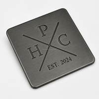 Placa de Identificación de Acero Inoxidable Resistente al Agua, Forma Personalizada para Embalaje de Lujo, Manualidades y Regalos, Marca Newstart