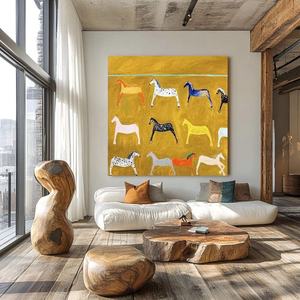 Art mural 3D contemporain, carré, abstrait, minimaliste, fantaisie, décoration moderne pour la maison et la galerie - Product Image 3