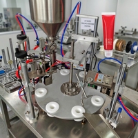 Machine de remplissage et de scellage automatique pour tubes en plastique, personnalisable en usine, pour gloss à lèvres et cosmétiques, avec échantillon gratuit pour test.