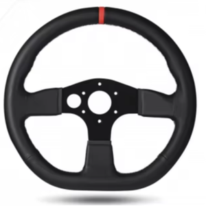<span class=keywords><strong>Volante</strong></span> Deportivo Universal Negro de 3 Radios con Agarre de <span class=keywords><strong>36</strong></span> mm, Material de Cuero y PVC para Audi, Volkswagen, Porsche - Product Image 2