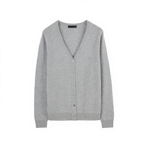 Elegante Suéter Cárdigan Corto de Manga Larga con Botones para Mujer, Estilo Casual, Invierno, Color Sólido, Ecológico, de Secado Rápido, Grueso y Cálido - Product Image 1