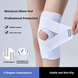 Rodillera con Estabilizadores Laterales <span class=keywords><strong>para</strong></span> Rotura Meniscal, Dolor <span class=keywords><strong>de</strong></span> Rodilla, Lesiones <span class=keywords><strong>de</strong></span> LCA y LCM, Artritis, Recuperación, Soporte Transpirable y Ajustable <span class=keywords><strong>para</strong></span> la Rodilla - Product Image 4