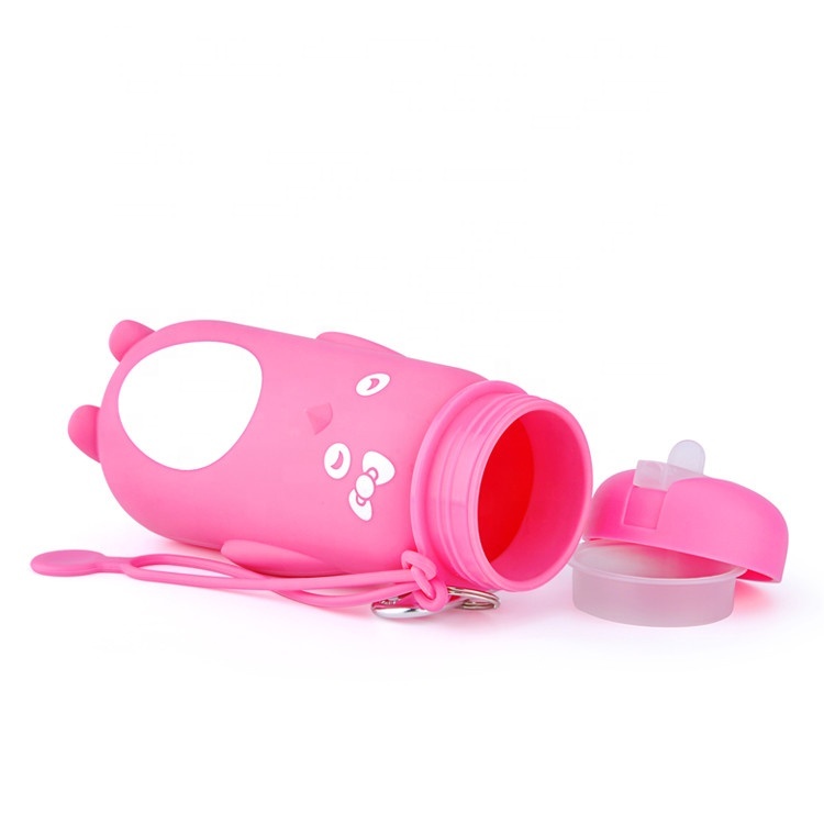 Pingouin Enfants Bouche Large Imprimé Durable D'animal Familier De Jet De Bouteille D'eau