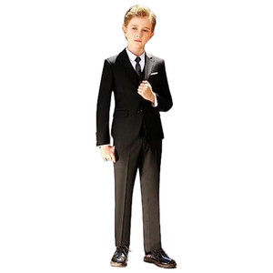 Ensemble de costumes de soirée élégants pour garçons Blazers slim avec gilet et pantalon 3 pièces Tenue formelle pour enfants pour événements Vêtements pour enfants - Product Image 3