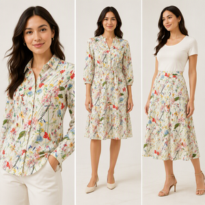 Tissu écologique uni et tendance 100% <span class=keywords><strong>lin</strong></span> biologique imprimé pour robes, chemises, jupes mi-longues et textiles de maison pour femmes et filles - Product Image 1