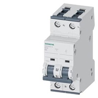 5SY4203-6 Pemutus Sirkuit Miniatur Tipe B Sentron, 2 kutub, Kapasitas Pemutusan 10 Ka, 3 A, 400v AC, 60v DC, Seri 5SY4 PLC