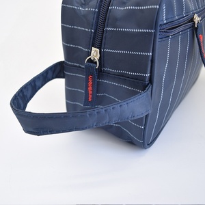 Borsa per il Trucco in Poliestere con Chiusura a Cerniera, Impermeabile, Portatile da Viaggio, con Stampa a Righe, Beauty Case per Uomo - Product Image 3