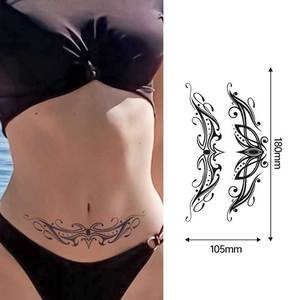 Arm Sketch Flower Temporary <b>Tattoo</b> Sticker Scar Cover Herbal Body Art Decal Water Transfer <b>Paper</b> for Professional Party Use - Product Image 1