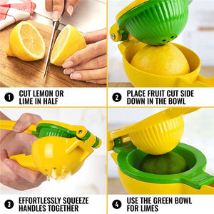 Accesorios de Cocina al por Mayor, Exprimidor de Limones 2 en 1 Ecológico, Exprimidor Manual Portátil de Aleación de Aluminio - Product Image 3
