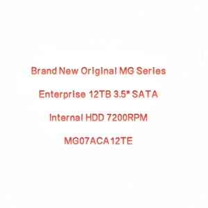 Nuevo Disco Duro Interno Original MG Series Enterprise de 12 TB SATA 6 Gb/s, 7200 RPM, 256 MB de Caché, Modelo MG07ACA12TE para Servidor - Product Image 1