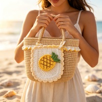En gros, patch en tissu à coudre, imitation crochet, motifs fruits et fleurs, applique pour pochette, vêtements pour enfants et chapeaux, soluble dans l'eau, DIY