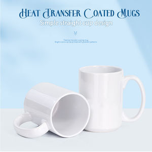קידום רגיל מותאם אישית לוגו מודפס ריק פולי מצופה נסיעות לבן קרמיקה 15 oz תה כוס קפה ספלי סובלימציה עם תיבה - Product Image 6