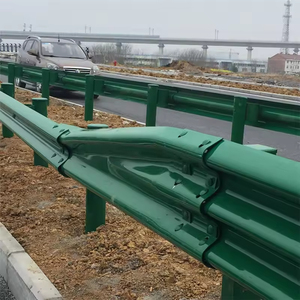 High-strength double-waveform Q235 steel hot-<b>dip</b> galvanized highway guardrail safety guardrail, effectively ensuring traffic saf - Product Image 5