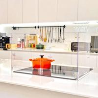 Écran de protection anti-éclaboussures de graisse pour cuisinière, panneau de séparation en plastique PC transparent pour la cuisson