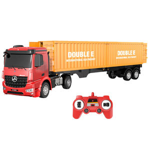 Coche <span class=keywords><strong>RC</strong></span> Double E E664-003 Benz-<span class=keywords><strong>Arocs</strong></span> 2Vans, Camión de Contenedores de Carga 2.4G 1/26, Juguete de Camión de Contenedores de Envío <span class=keywords><strong>RC</strong></span> - Product Image 1