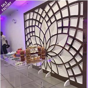 Decoración de Macramé Dorado, Marcos Acrílicos para Escenario, Pared de Flores, Soporte para Fondo de Boda, Exhibición - Product Image 4