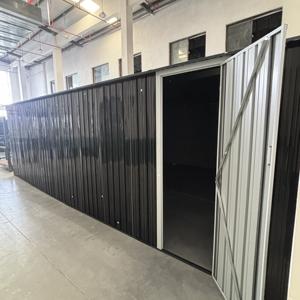 भारी शुल्क 10x20 फीट वाटरप्रूफ धातु आउटडोर गार्डन शेड आसानी से इकट्ठा स्टील स्टोरेज लीक-प्रूफ साइड डोर का दरवाजा - Product Image 2