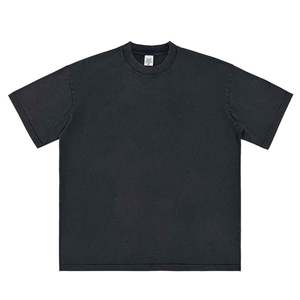 Camiseta Personalizada para Hombre, 100% Algodón, Cuello Redondo, Estilo Urbano, Oversize, con Logotipo Bordado, Estilo Vintage - Product Image 3