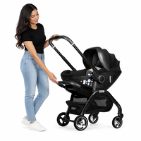 Système de voyage pliable 3 en 1 Kidilo en alliage d'aluminium avec siège auto pour bébé pour les voyages en famille en plein air