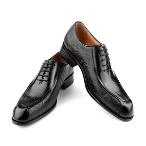 Scarpe eleganti da uomo per matrimoni <span class=keywords><strong>e</strong></span> feste, comode scarpe stringate in pelle antiscivolo, stile casual business per tutte le stagioni - Product Image 1