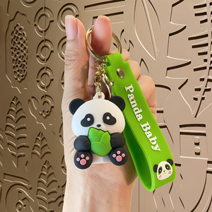 Gantungan Kunci Hewan <span class=keywords><strong>Mini</strong></span> Plastik Warna-warni Buatan Tangan Ramah Lingkungan Kartun Figur Panda Lucu Hadiah Mainan Anak-anak - Product Image 1