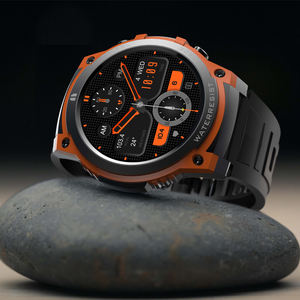 Montre connectée AMOLED DM55 avec appels Bluetooth, surveillance de l'oxygène sanguin, bracelet en caoutchouc pour hommes, fitness en plein air, répondre aux appels, écran tactile - Product Image 3