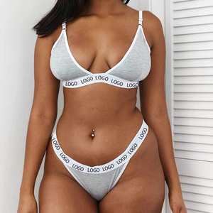 <span class=keywords><strong>Ensemble</strong></span> de lingerie pour femme <span class=keywords><strong>Under</strong></span> Lulu, soutien-gorge triangle français personnalisé, enveloppant la poitrine, sans armature, haut réglable, culotte bikini, soutien-gorge - Product Image 3