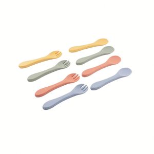 Juego de Cucharas de Silicona para Bebé, Libres de BPA, Aptas para Lavavajillas y Microondas, Resistentes al Calor, de Grado Alimenticio, para Niños de 0 a 12 Meses, Utensilios para la Hora de Comer - Product Image 3