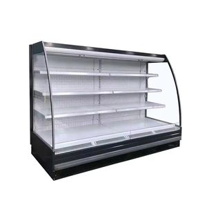ตู้โชว์สินค้าเชิงพาณิชย์แบบเปิดตู้<span class=keywords><strong>แช่</strong></span>เกาะซูเปอร์มาร์เก็ตตู้โชว์กระจกโค้งสำหรับผักและ<span class=keywords><strong>ผล</strong></span><span class=keywords><strong>ไม้</strong></span> - Product Image 2