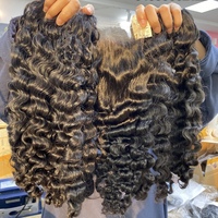 Paquetes de Cabello Humano Natural Sin Procesar al por Mayor, Proveedor de Cabello Rizado Indio con Cutícula Alineada, Cabello Indio Natural a Granel