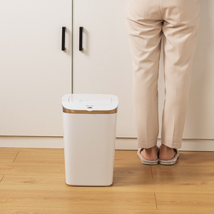 <span class=keywords><strong>Poubelle</strong></span> intelligente à capteur <span class=keywords><strong>automatique</strong></span>, étanche, grande capacité, sans contact, avec capteur ultrasonique pour cuisine et salon - Product Image 2