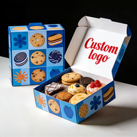 Boîtes d'emballage personnalisées en kraft écologique à compartiments pour gâteaux, desserts, muffins, craquelins et biscuits, fabriquées à partir de matériaux recyclés