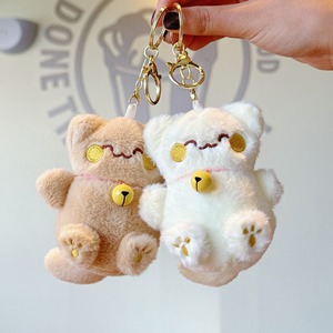 Porte-clés en peluche chat adorable, mini chaton en peluche, breloque de sac, pendentif animal, breloques pour sac à dos et sac à main Kawaii, ornement, cadeau mignon pour filles - Product Image 2