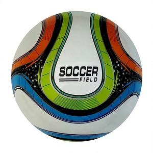 Ballon de football de haute qualité en cuir PVC, logo personnalisé, 6 panneaux, taille et couleur personnalisables, durable, cadeau promotionnel, jouet pour enfants et adultes - Product Image 1