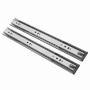 Thép không gỉ trượt ngăn kéo đường sắt thiết lập 3-mảnh màu đen trượt theo dõi cho tủ quần áo tủ tổ chức với chống trượt trượt - Product Image 3