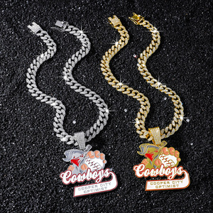 Nouveau Collier Pendentif Lettre Artistique Dessin Animé Mignon Style Hip-Hop pour Homme, Bijoux de Mode Tendance, Vente en Gros 2026 - Product Image 1