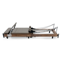 Machine de Pilates pliable en bois de noyer de luxe, équipement de qualité commerciale supérieure pour la maison, le studio, le club et la salle de sport
