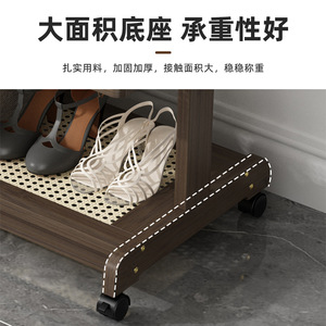 Yixin Bamboo Floor Standing <b>Clothes</b> <b>Rack</b> Removable European Style For Home Room Storage Drying - Product Image 4
