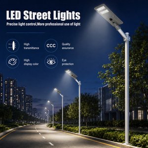 Nouvelle Arrivée Lampe Solaire LED Ronde IP65 80W 120W 160W avec Télécommande pour Éclairage Routier Extérieur - Product Image 4