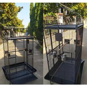 Joysining linea placcata personalizzata pieghevole piccione pappagallo gabbia di allevamento di uccelli nuovo grande semplice gabbia canarino portatile - Product Image 6