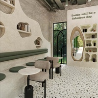 Meubles de vitrine pour boulangerie, pâtisserie, café, design d'intérieur, vitrine en verre sur mesure, comptoir de bar, rénovation de café, magasin de thé